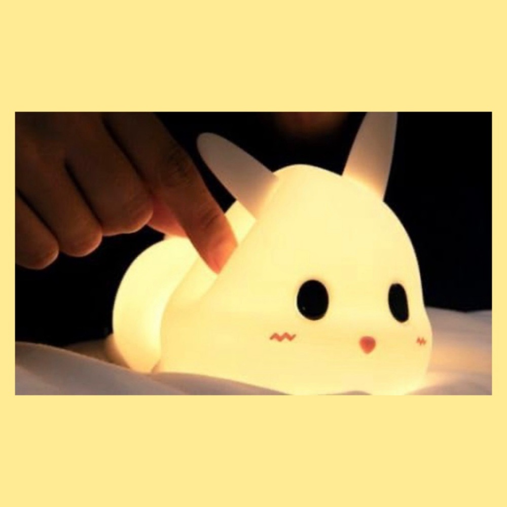 LED Night Light Silicon Bunny Touch Sensor Lamp
